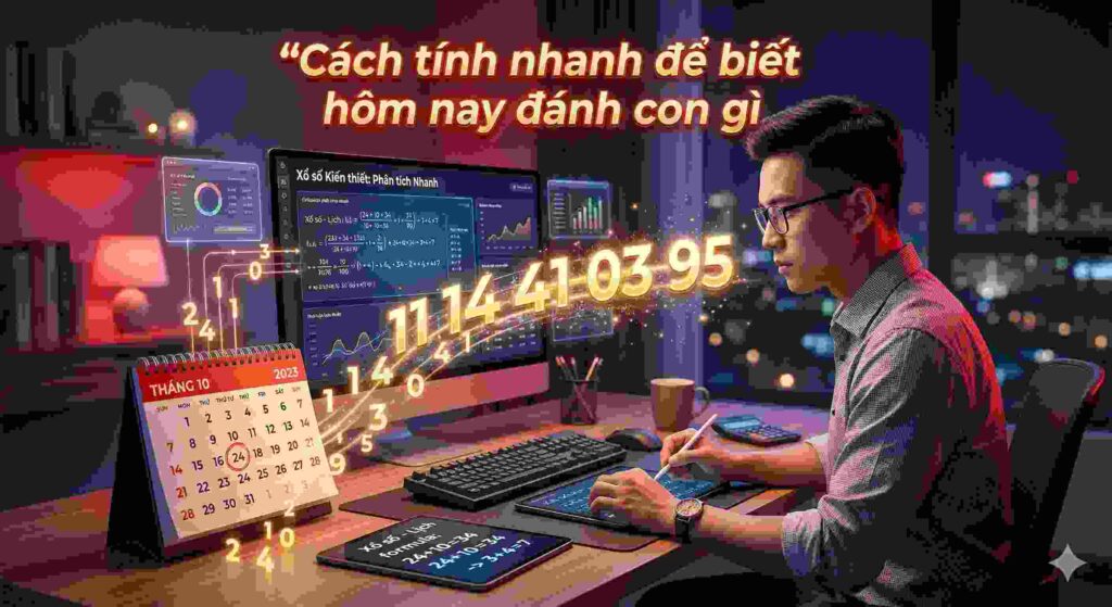 Cách tính nhanh hôm nay đánh con gì miền bắc