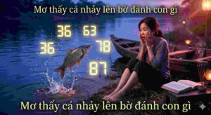 Mơ thấy cá nhảy lên bờ đánh con gì