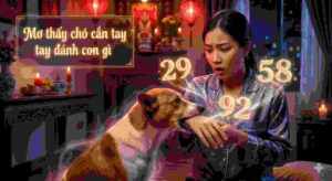 Mơ thấy chó cắn tay đánh con gì