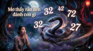 Mơ thấy rắn đen đánh con gì